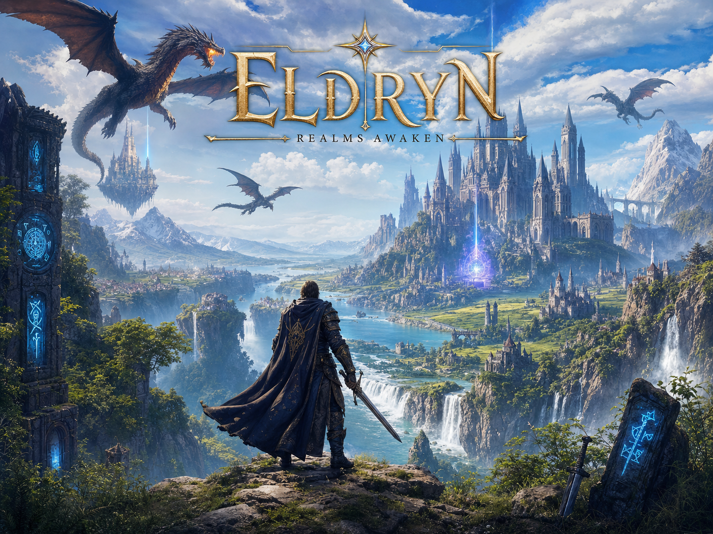 Eldryn: Realms Awaken fantasy RPG artwork
