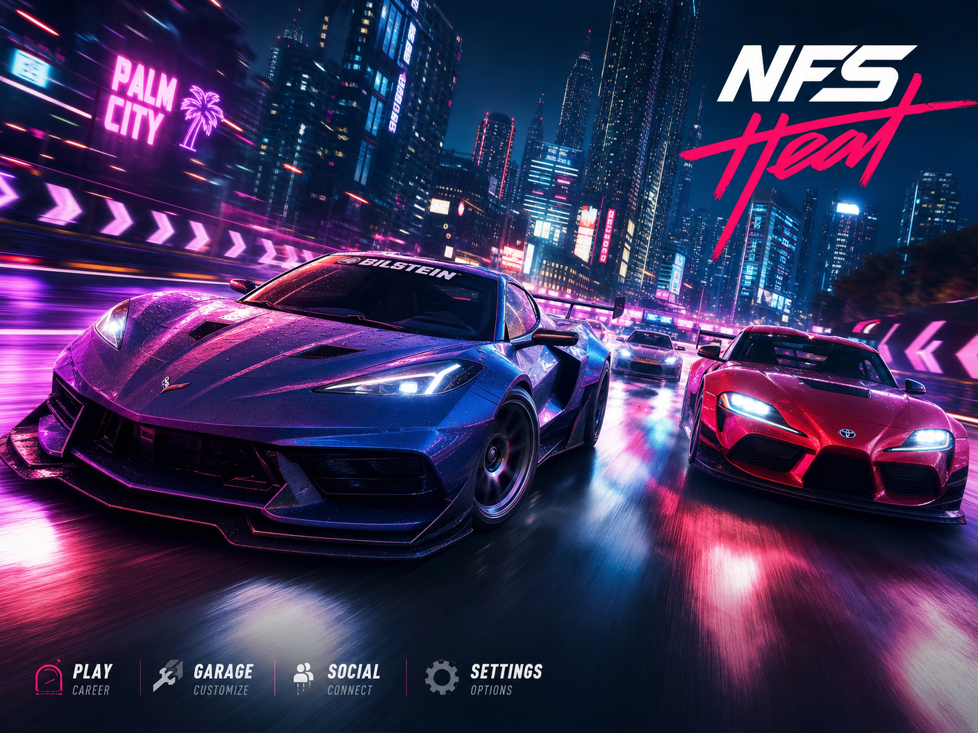 NFS Heat racing game artwork