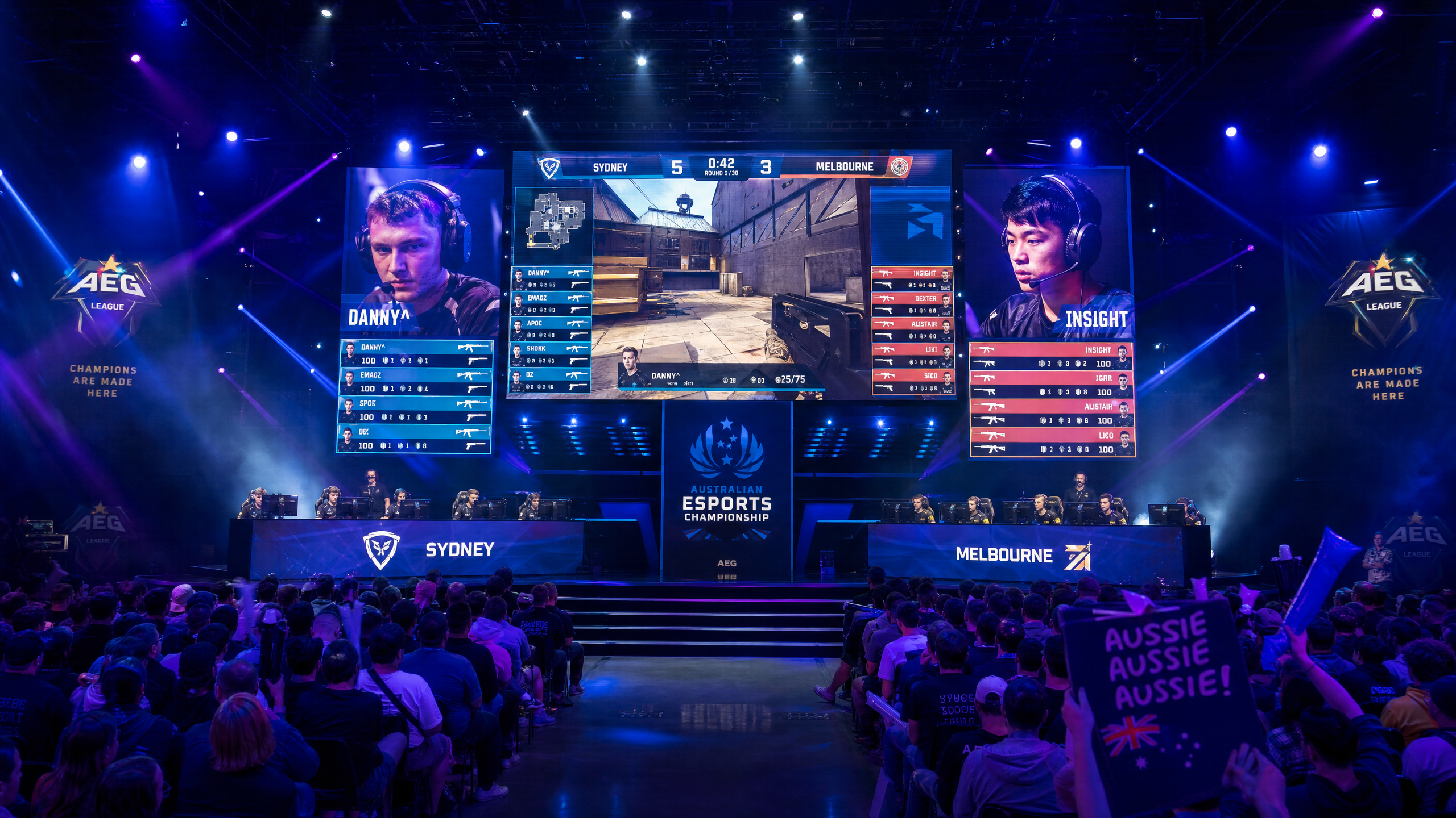 Australian Esports Championship arena